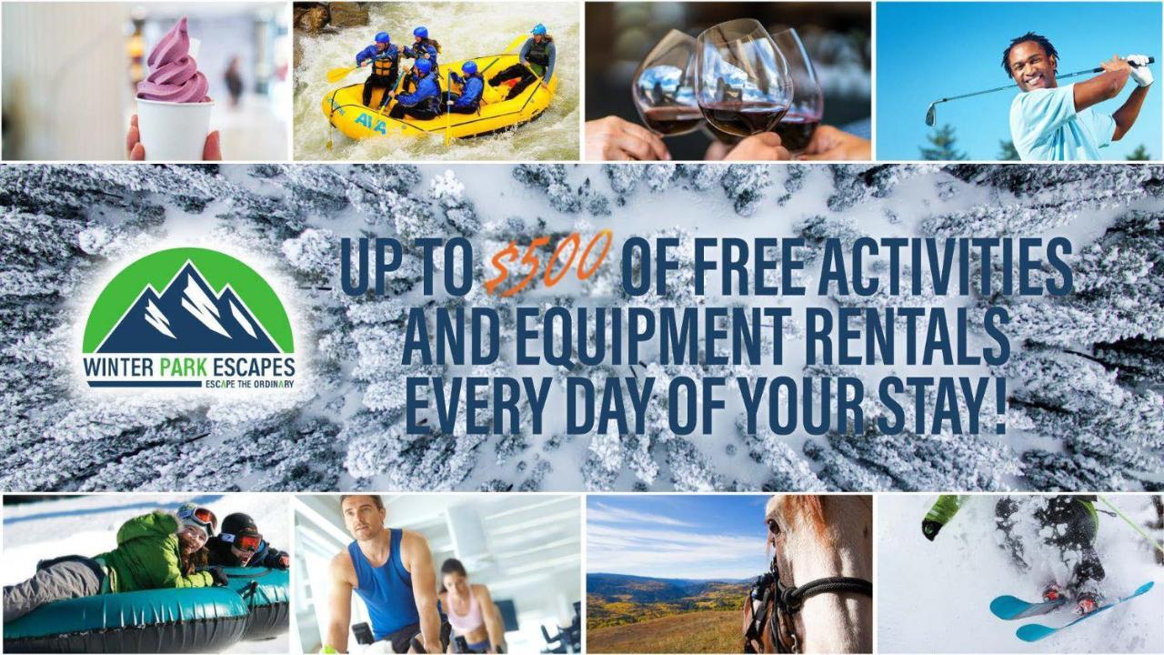 New Luxury Loft #206 With Huge Hot Tub & Great Views - 500 Dollars Of Free Activities & Equipment Rentals Daily Winter Park Exterior photo
